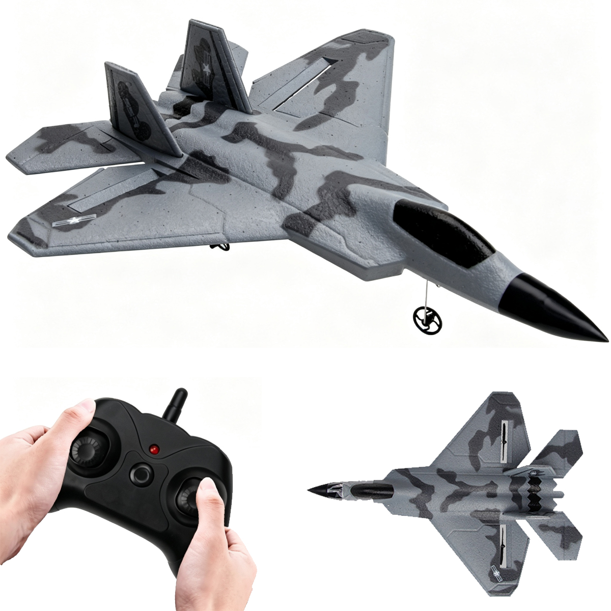 Rc Wing Glider - FX622 RC 글라이더 F22, LED 조명이