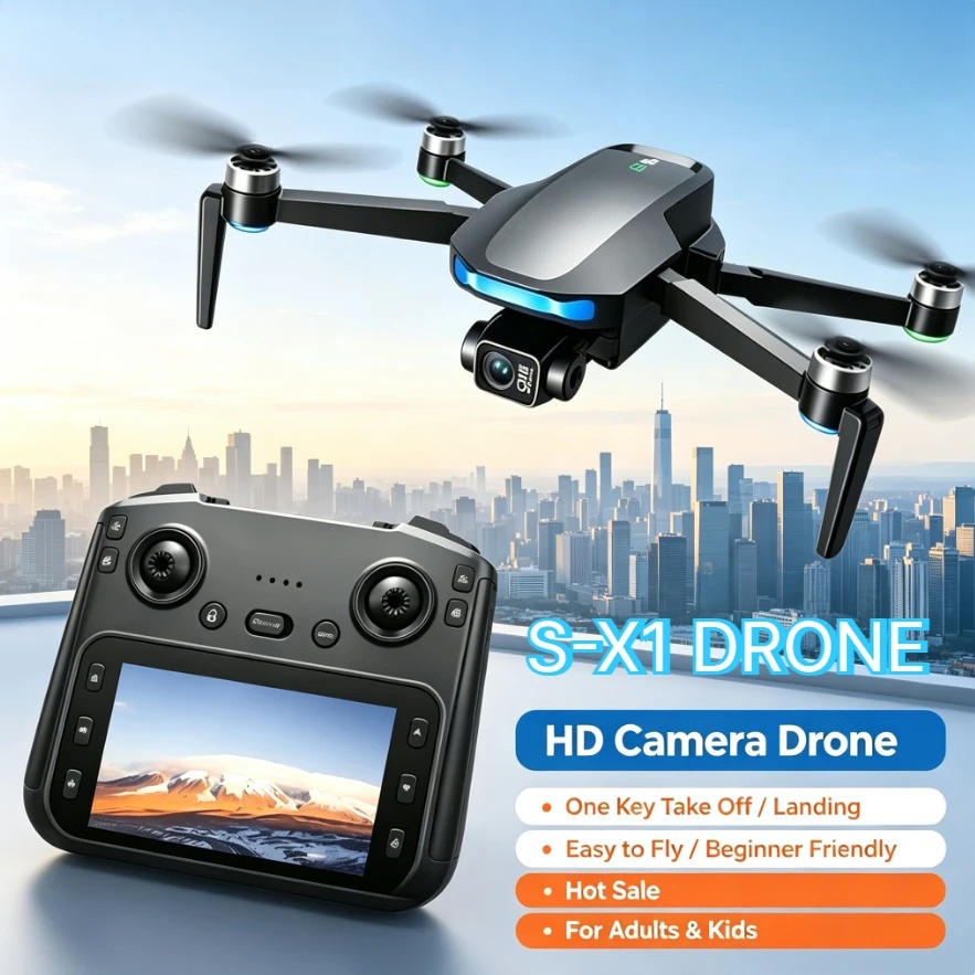 Drone X1 Rc - 오리지널 S-X1 GPS 드론 8K HD