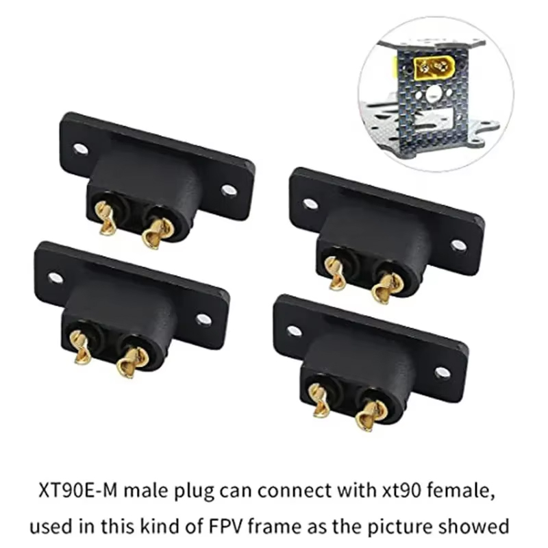 Drone Rc Link - 5PCS Amass XT90E-M 블랙 플러그 배터리