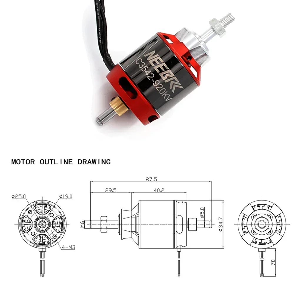 1/2/4PCS 3542 920KV 1400KV 아웃러 - Rc Wing Glider 리뷰 및 가격