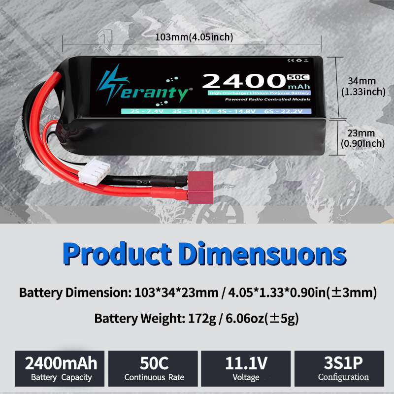 TERANTY 3S 2200/2400/2600mAh 리 - Drone Rc Link 리뷰 및 가격