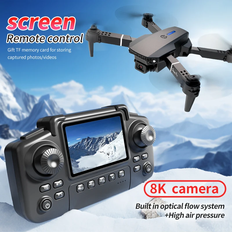 전문가용 E88 PRO 드론, 화면 탑재 8K HD 카 - Drone Ae Rc 리뷰 및 가격