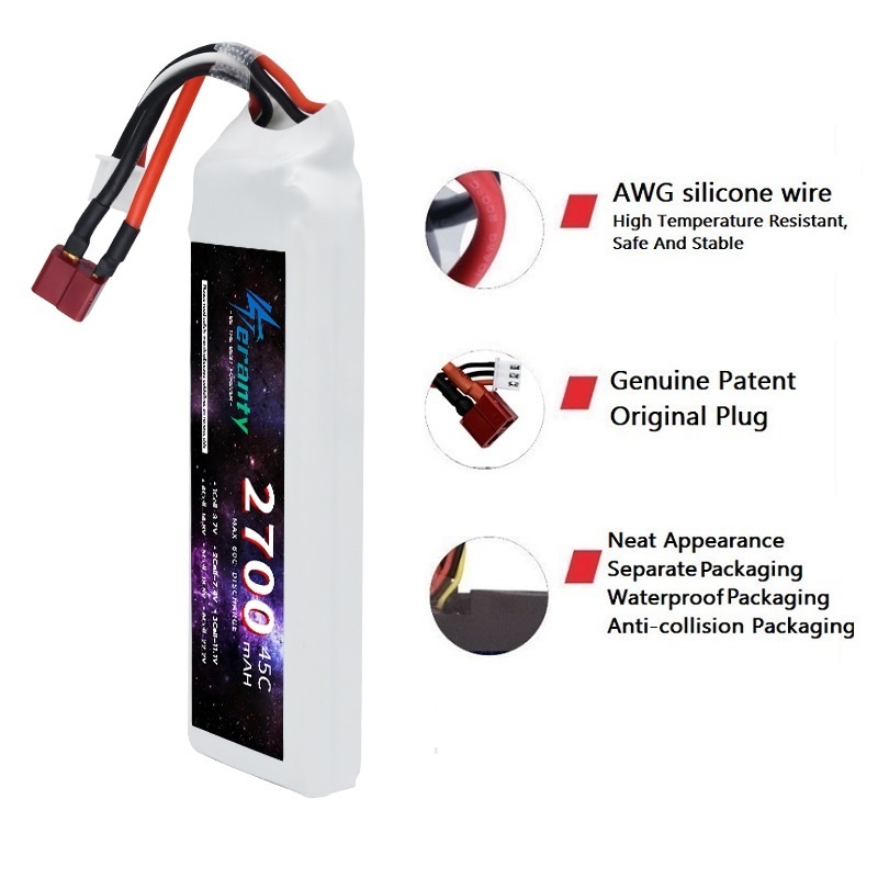 1/3PCS 2S 7.4V Lipo 배터리 2700mA - Drone Rc Link 리뷰 및 가격