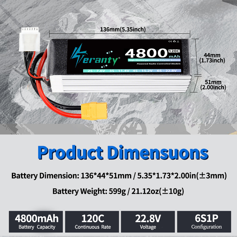 TERANTY 6S 4800mAh Lipo 배터리 22 - Drone Rc Link 리뷰 및 가격