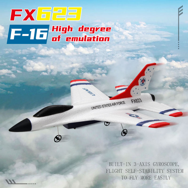 새로운 Fx623/F16 RC 비행기 2 채널 2.4G - Rc Wing Glider 리뷰 및 가격