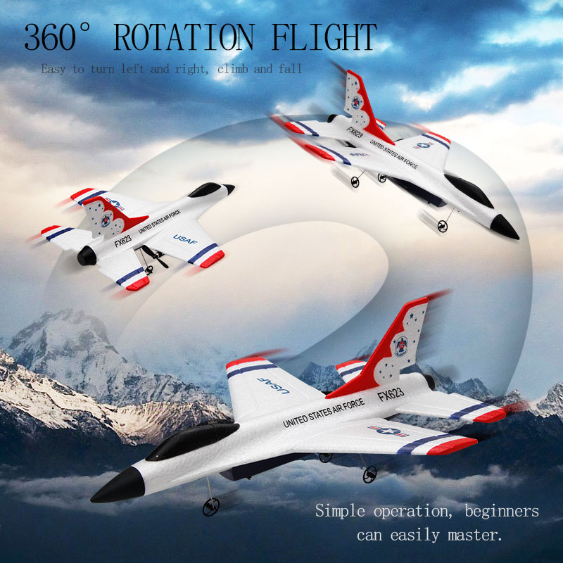 새로운 Fx623/F16 RC 비행기 2 채널 2.4G - Rc Wing Glider 리뷰 및 가격