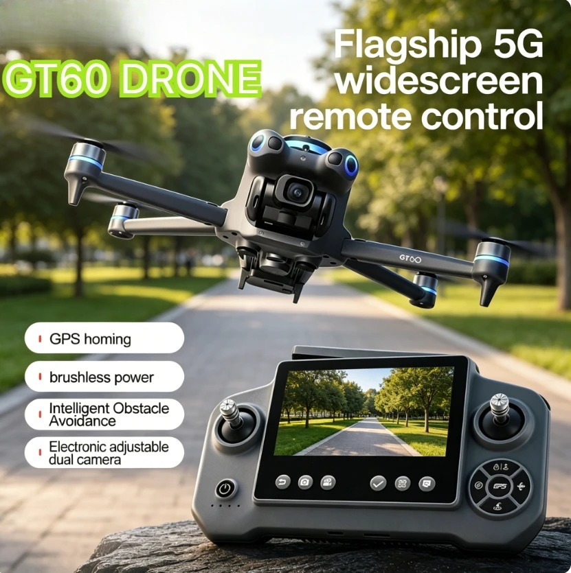 오리지널 GT60 GPS 접이식 RC 쿼드콥터 4.3인 - Drone Ls Rc 리뷰 및 가격