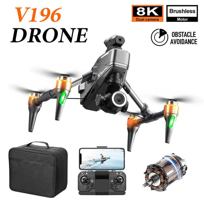 V196 합금 프로 맥스 드론 장애물 회피, 8K HD - Drone V196 Rc 리뷰 및 가격