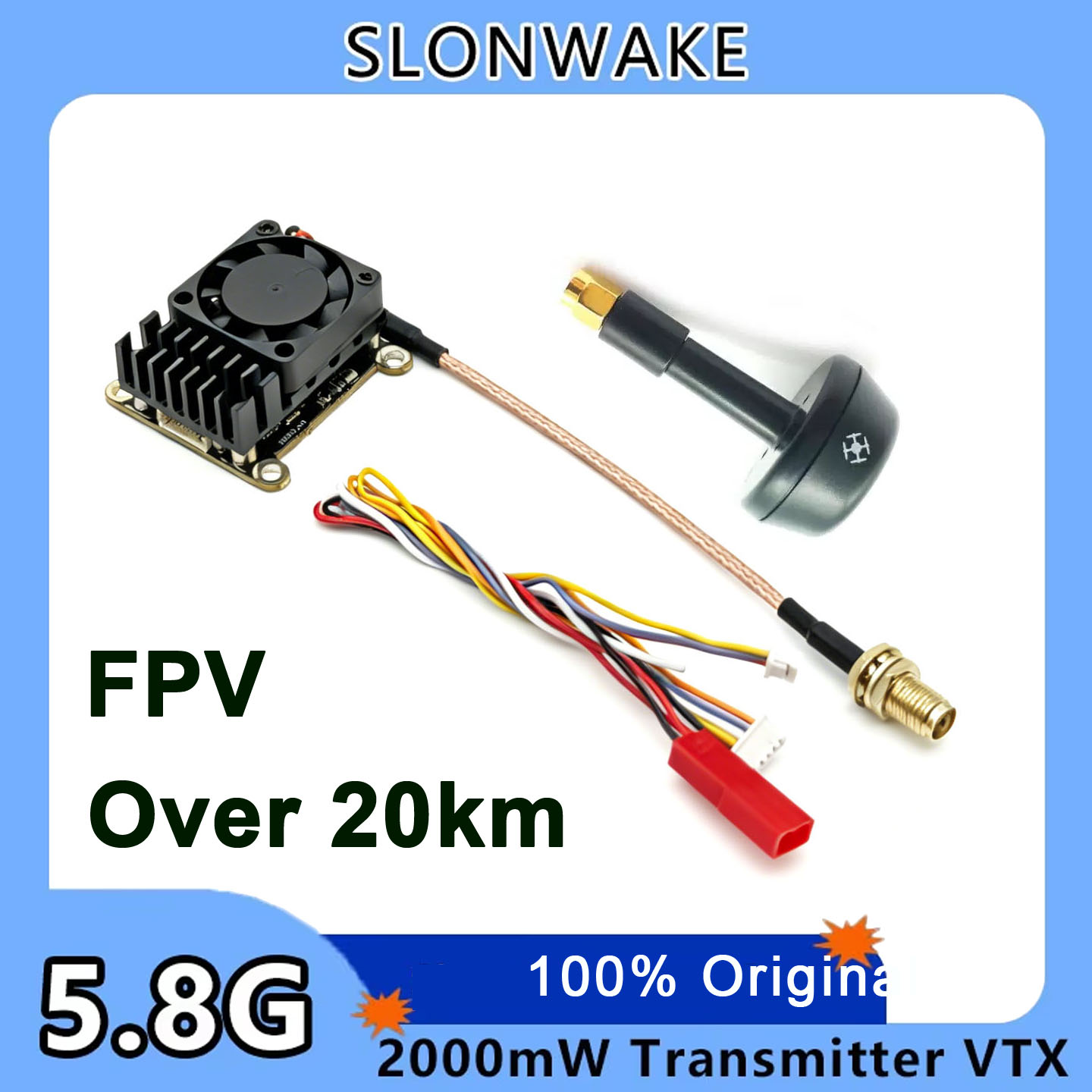 새로운 업그레이드 5.8Ghz 2W 조절 가능 FPV  - Vtx Video Transmitter 리뷰 및 가격