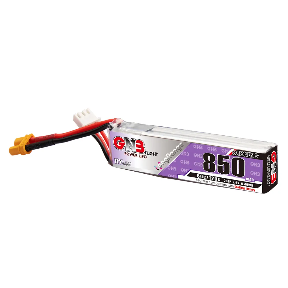 가오넹 GNB 리포 배터리 850mAh 2S 7.6V  - Drone Rc Link 리뷰 및 가격