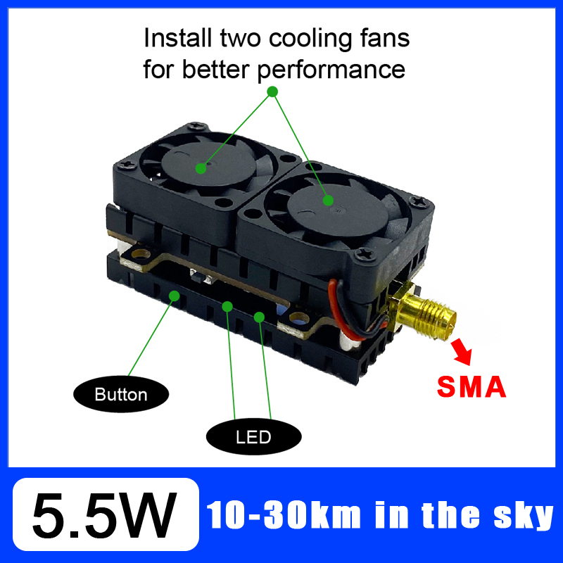 장거리 5.8GHz 5.5W 비디오 송신기 VTX 48 - Vtx Video Transmitter 리뷰 및 가격