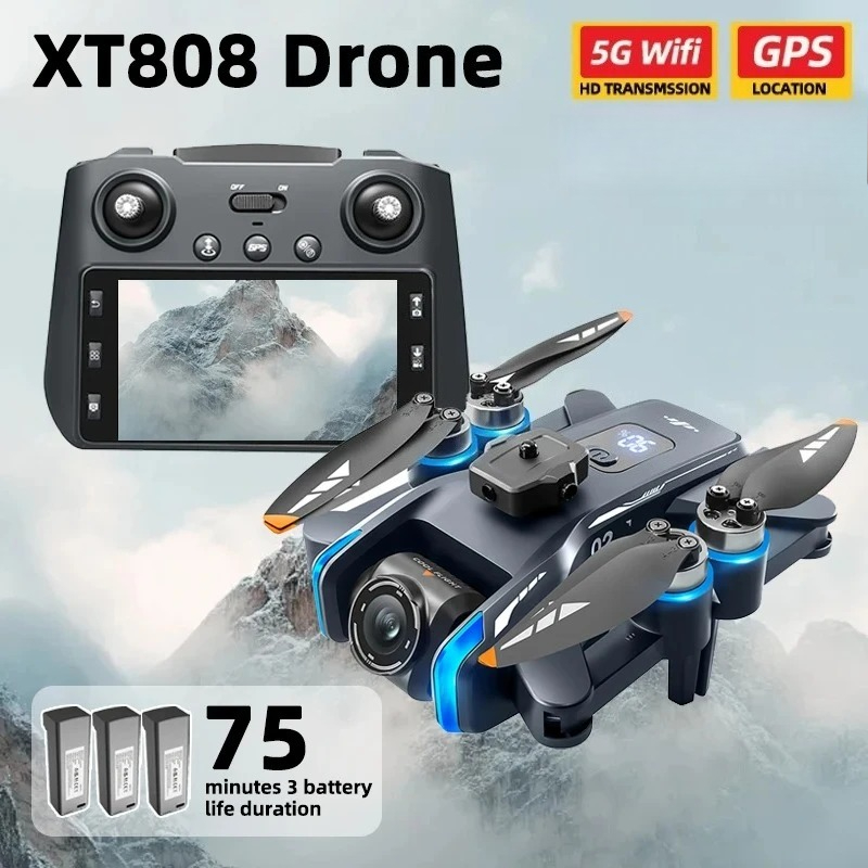 오리지널 XT808 프로 맥스 드론 4K 프로페셔널 8 - Drone Ls Rc 리뷰 및 가격